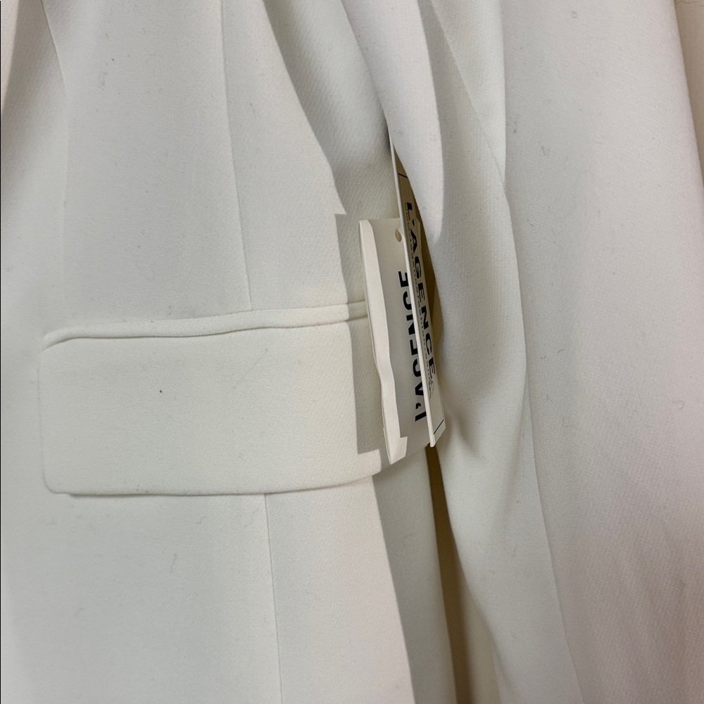 L'AGENCE Ivory Double-Breasted Blazer - Picture 3 of 6